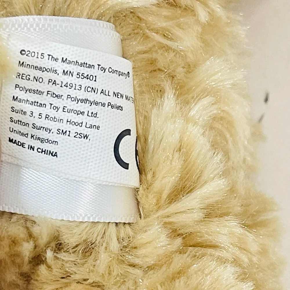Manhattan Toy Company Tan Dog Plush Pooch Party Goldie Golden Doodle 10